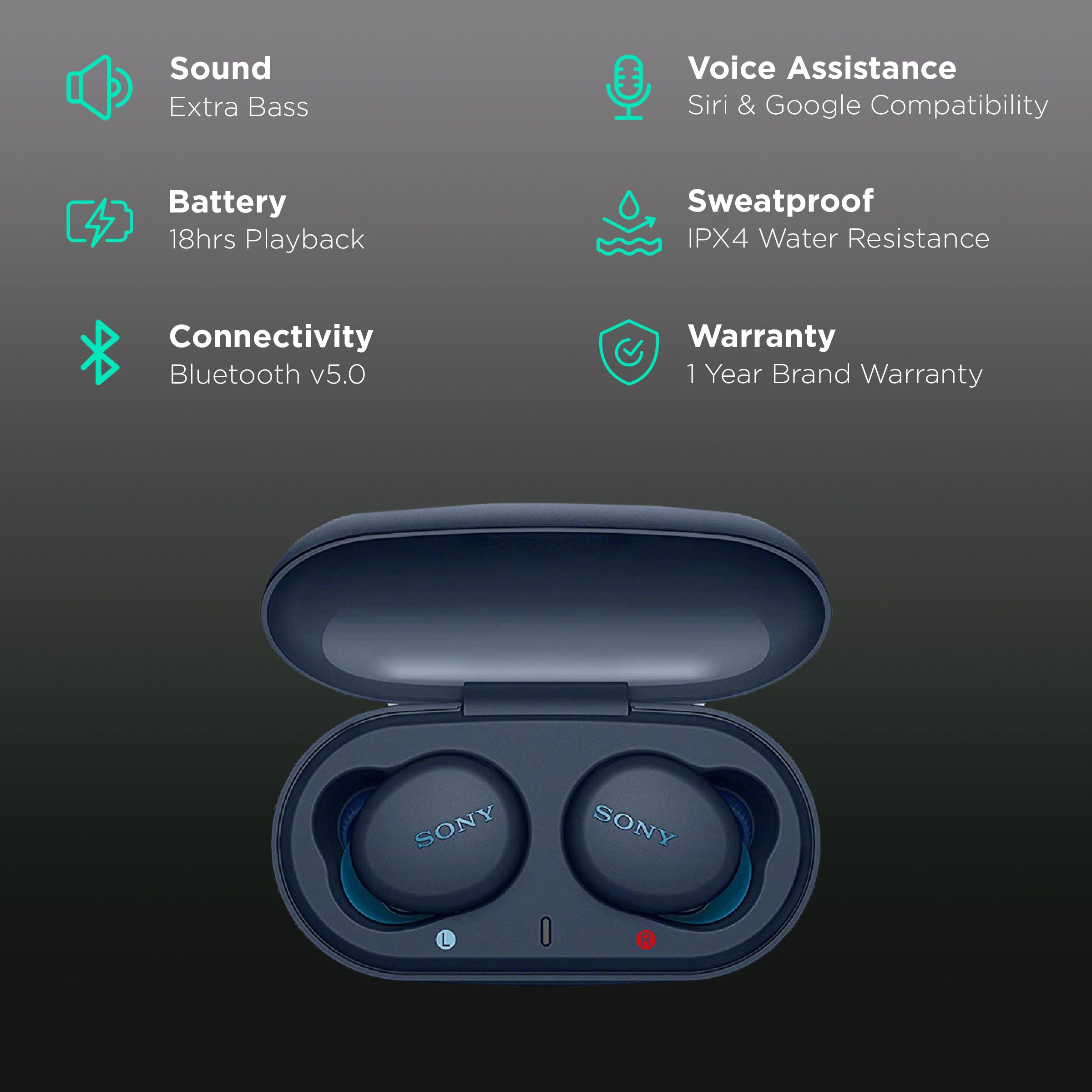 Buy SONY WF-XB700 TWS Earbuds (IPX4 Water Resistant, 18